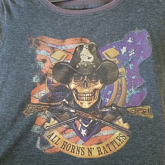 Rare spell designs all horns & rattles tee black S - Picture 11 of 16